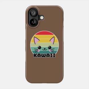 Kawaii Cat Face Phone Case