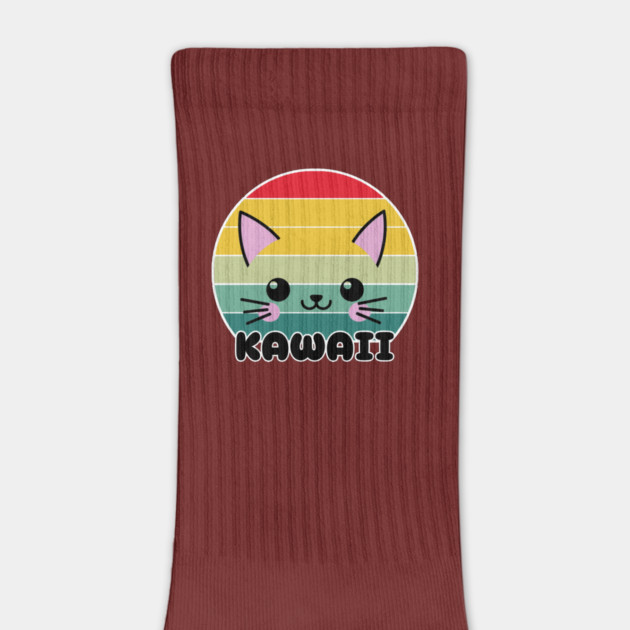 Kawaii Cat Face by Creatifly Graphic Tees