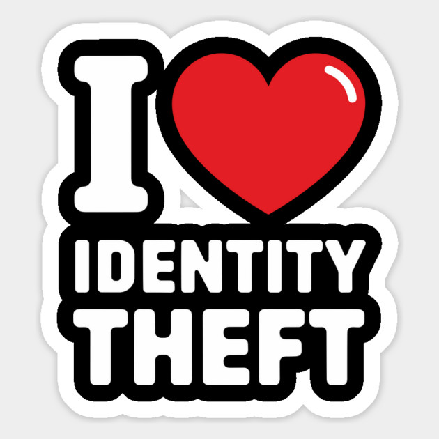 I Love Identity Theft Edgy Offensive Humor Magnet by Anticorporati