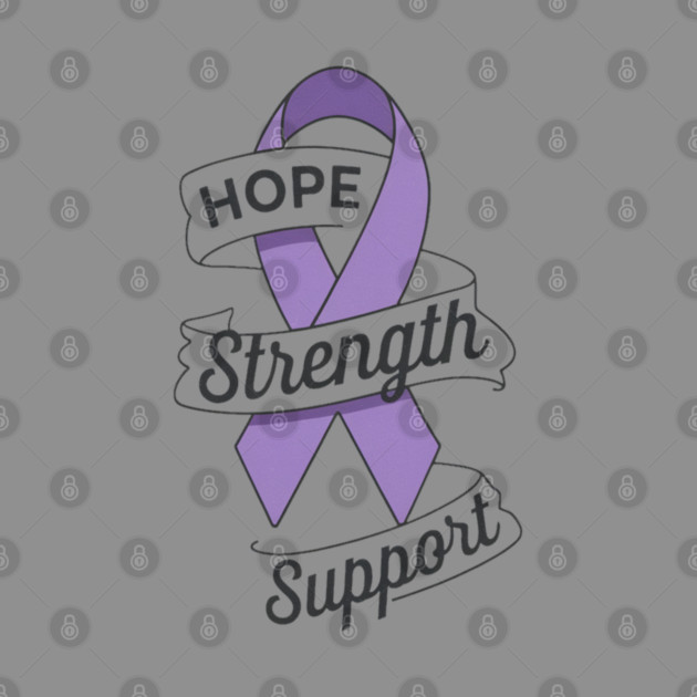 Pancreatic Cancer Support, Hope, Strength, and Awareness by Pixel Threads 