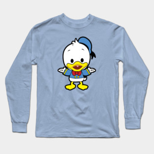 Cute Donald Duck Chibi Long Sleeve T-Shirt