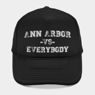 Ann Arbor vs Everybody - Vintage City Grunge Effect Hat