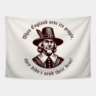 Pilgrims, The Original Illegal Immigrants Tapestry