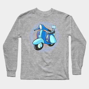 Cartoon Scooter Long Sleeve T-Shirt