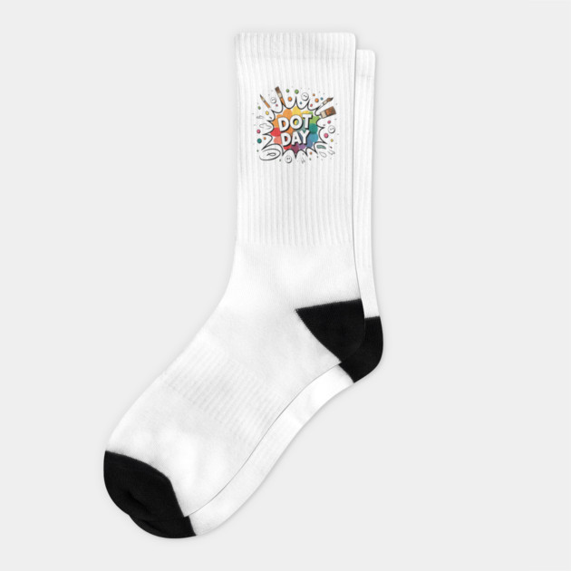 Dot Day, Celebrate Creativity and Community with Unique Dot Day Socks by Pixel Threads 