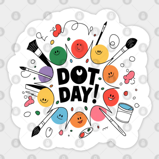 Dot Day Sticker by Pixel Threads 