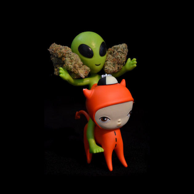 Aliens' Stash - Weed Design by MrGreenGenes420