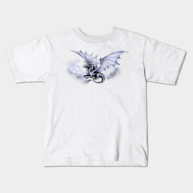 Sky Dragon Kids T-Shirt by H. R. Sinclair