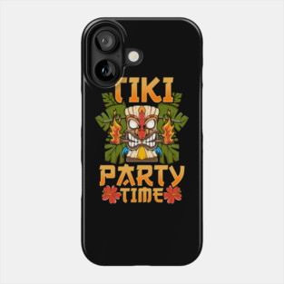 Adorable & Cute Tiki Party Time Island Luau Phone Case