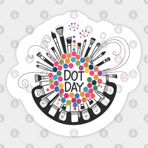 International Dot Day Sticker by Pixel Threads 