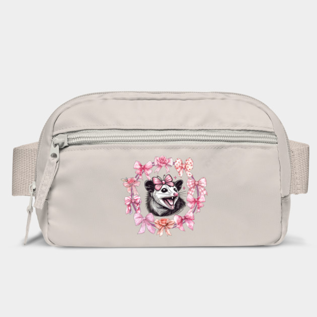 Coquette Bows Girly Girl Feral Possum Pink Social Club design by Luxinda