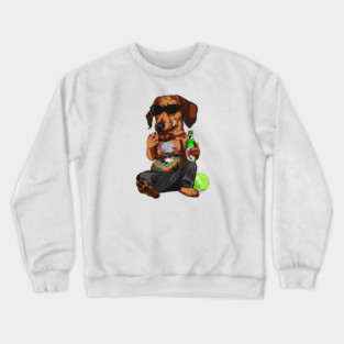 punk dog Crewneck Sweatshirt