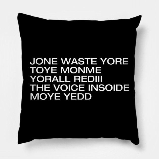 JONE WASTE YORE Pillow by Litehouse Tees