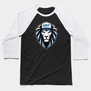 Detroit Lions Grit Art Baseball T-Shirt