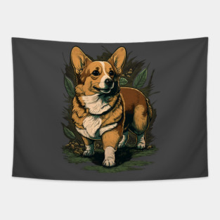 Corgi Tapestry