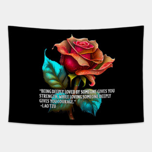 Lao Tzu quote Love Tapestry