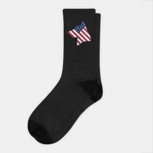 Flag-Dog USA Silhouette Socks