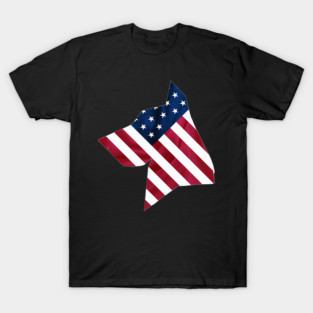 Flag-Dog USA Silhouette T-Shirt