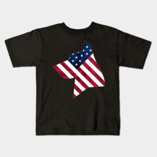 Flag-Dog USA Silhouette Kids T-Shirt