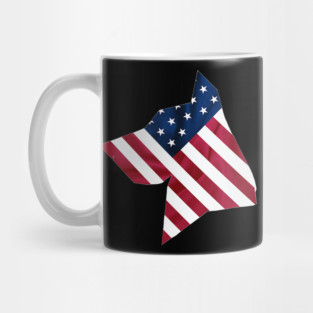 Flag-Dog USA Silhouette Mug