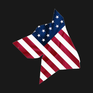 Flag-Dog USA Silhouette T-Shirt
