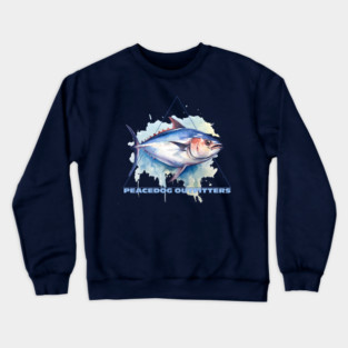 Peacedog Outfitters - Fishing Tuna Crewneck Sweatshirt