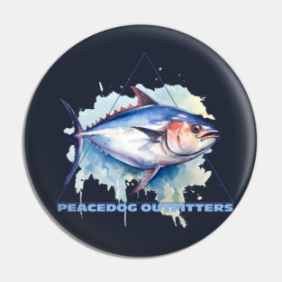 Peacedog Outfitters - Fishing Tuna Pin