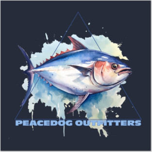Peacedog Outfitters - Fishing Tuna Posters and Art