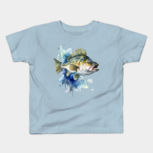Watercolor Fish Kids T-Shirt
