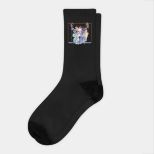 Peacedog Outfitters Watercolor Whitetail Deer Socks