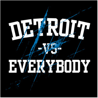 Detroit lions Vs Evereybody All grit Posters and Art
