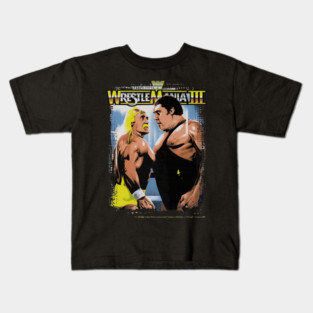 Hulk Hogan Vs Andre The Giant Wrestle Mania III Kids T-Shirt