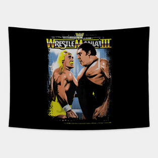 Hulk Hogan Vs Andre The Giant Wrestle Mania III Tapestry