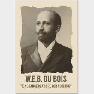 W.E.B. DuBois - Ignorance is a cure for nothing Posters and Art