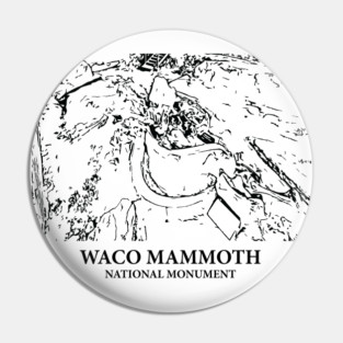 Waco Mammoth National Monument Pin