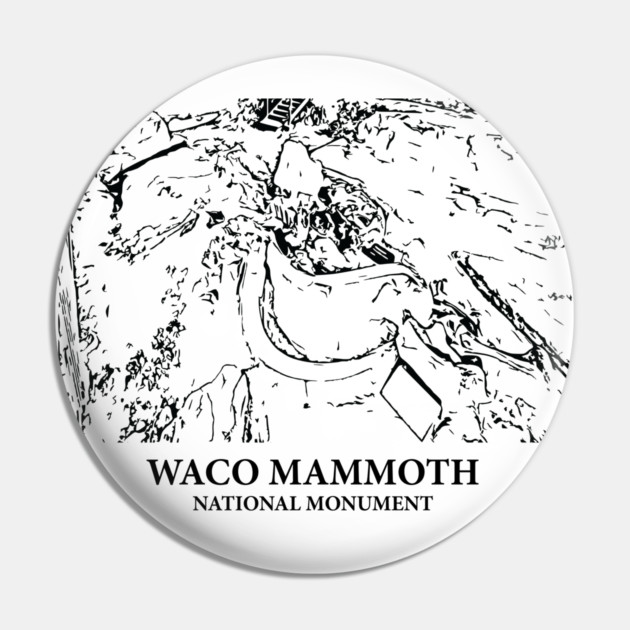 Waco Mammoth National Monument Pin by Lakeric