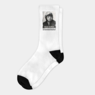 Bessie Coleman - First Woman Pilot of Color Socks