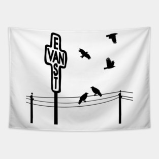 Vancouver Icons: East Van Cross & Crows Tapestry