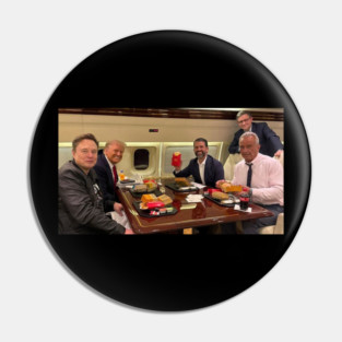 Trump RFK Jr. Elon Musk McDonalds Pin
