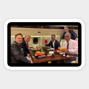 Trump RFK Jr. Elon Musk McDonalds Sticker