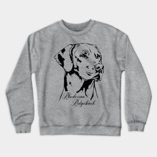 Rhodesian Ridgeback dog lover portrait Crewneck Sweatshirt