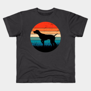 Pointer Retro Sunset Kids T-Shirt