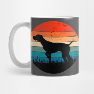 Pointer Retro Sunset Mug