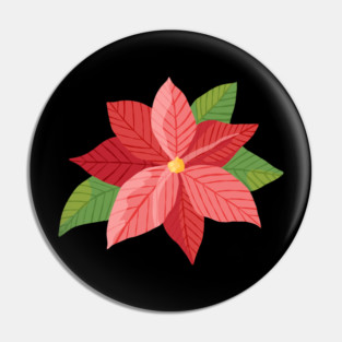 Poinsettia Pin