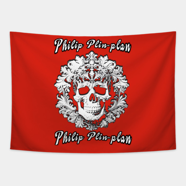 Philip plin-plan skull Tapestry by Nizar clothing store 