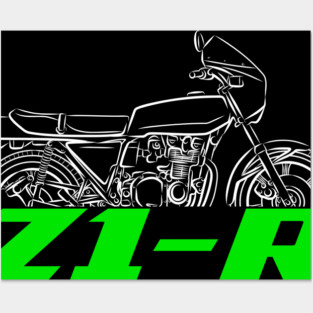 Kawasaki Z1000 Z1-R 1978-1979 Posters and Art