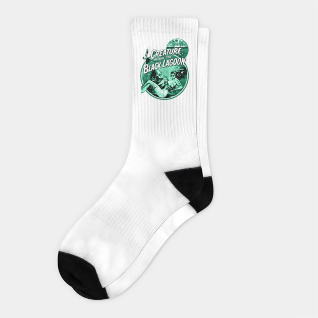 Vintage Creature From the Black Lagoon Socks by Joaddo