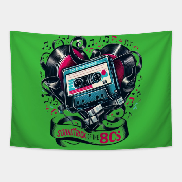 Soundtrack of the 80's Tapestry by Nizar clothing store 