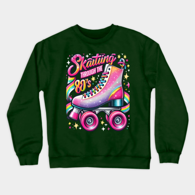 Skatiing through 80's Crewneck Sweatshirt by Nizar clothing store 