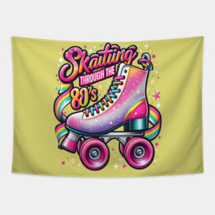 Skatiing through 80's Tapestry